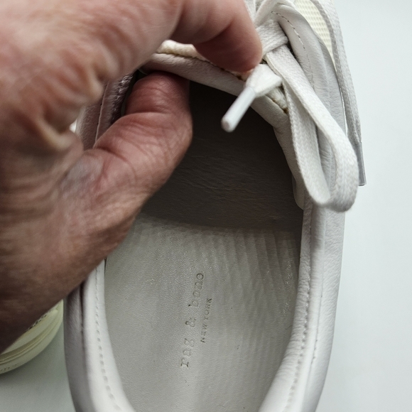 NWB Rag and Bone kent lace up sneakers off white mesh size 39.5 - Picture 6 of 16